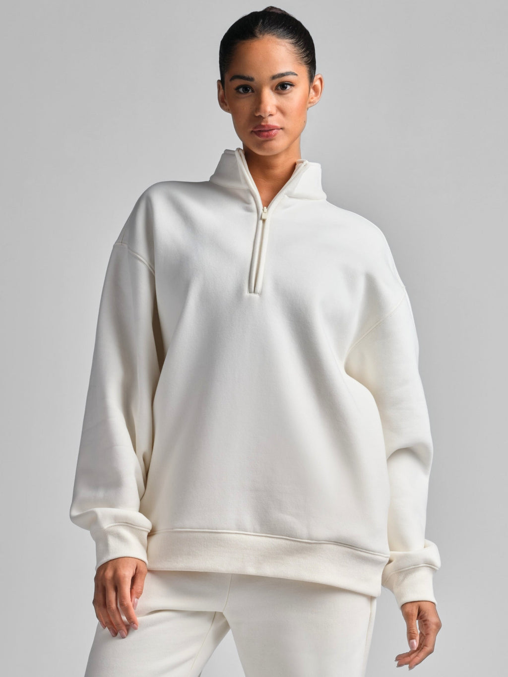 Basic Quarter Zip Mock Neck