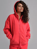 Basic Crop Zip Hoodie