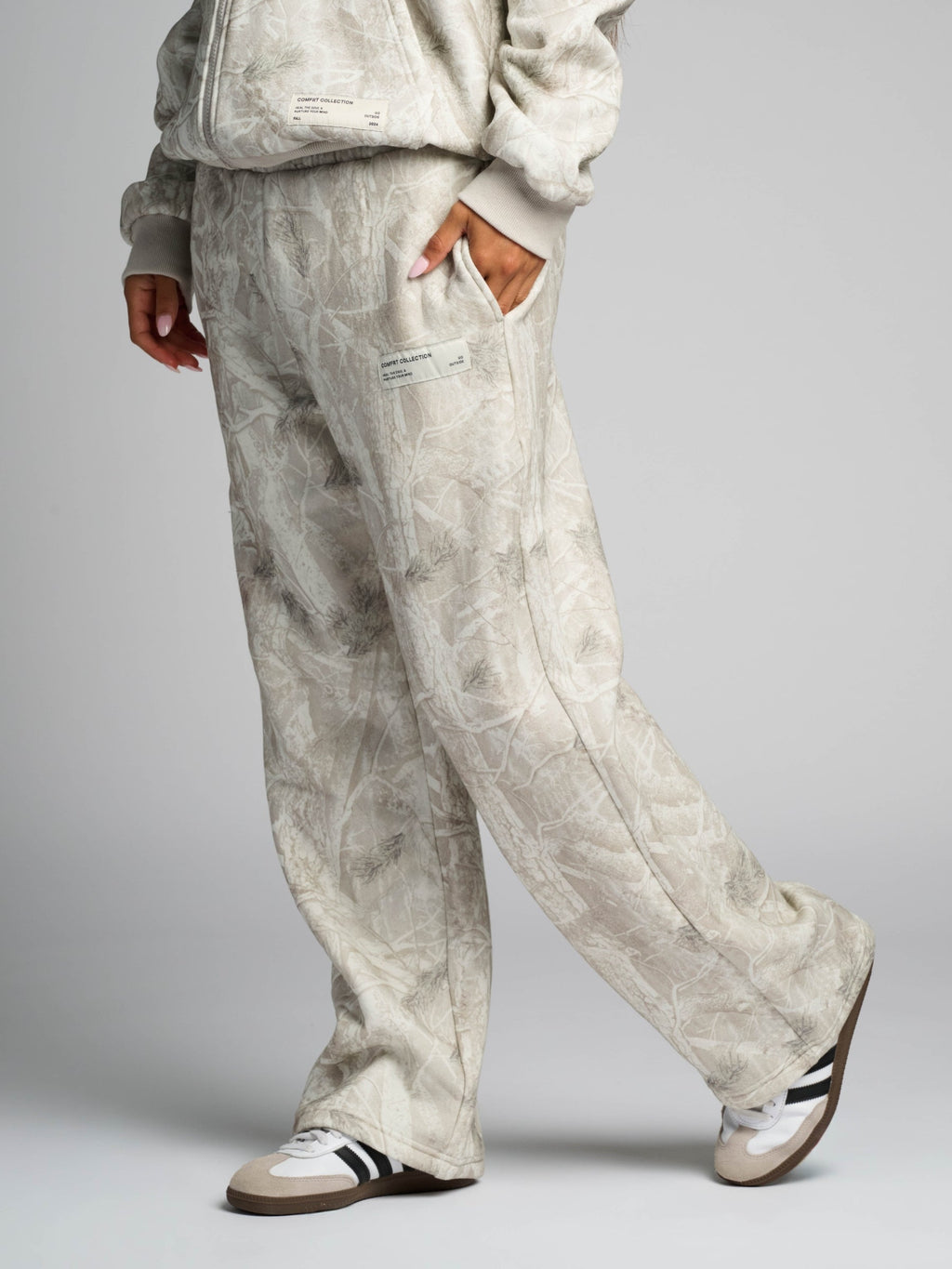 Camo Straight Leg Sweatpants - Pre Order