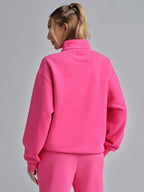 Basic Quarter Zip Mock Neck