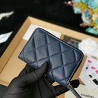 Chanel coin Wallet Navy Blue