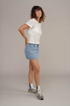 Atlas Denim Mini Skirt
