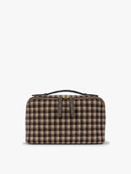 Colette Lay-Flat Toiletry Bag in Brushed Flannel