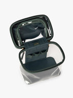 Clear Train Case with Top Compartment
