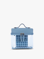 Clear Train Case with Top Compartment