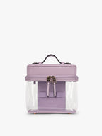 Clear Train Case with Top Compartment