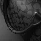 Coach Metropolitan Duffel Bag in Signature Black Canvas