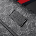 Gucci Ophidia GG Supreme Belt Bag – Black/Grey with Web Strap