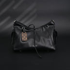 Louis Vuitton Montaigne Black Mahina Leather Shoulder Bag