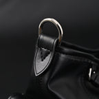 Louis Vuitton Montaigne Black Mahina Leather Shoulder Bag