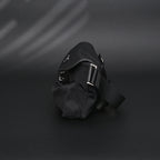 Prada Nylon Black Belt Bag with Silver Logo