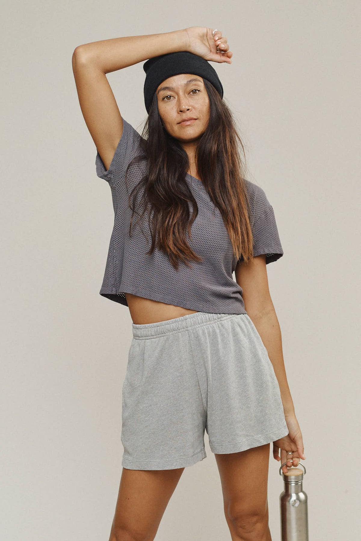 Carmen Mesh Cropped Tee
