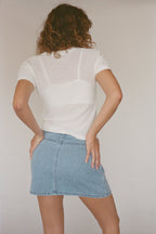 Atlas Denim Mini Skirt